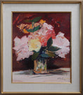 Load image into Gallery viewer, Colorful Mid Centry Vintage Still Life Oil Painting from Sweden
