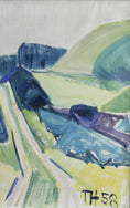 Load image into Gallery viewer, Mid Century Original Landscape Oil Painting from Sweden 1958
