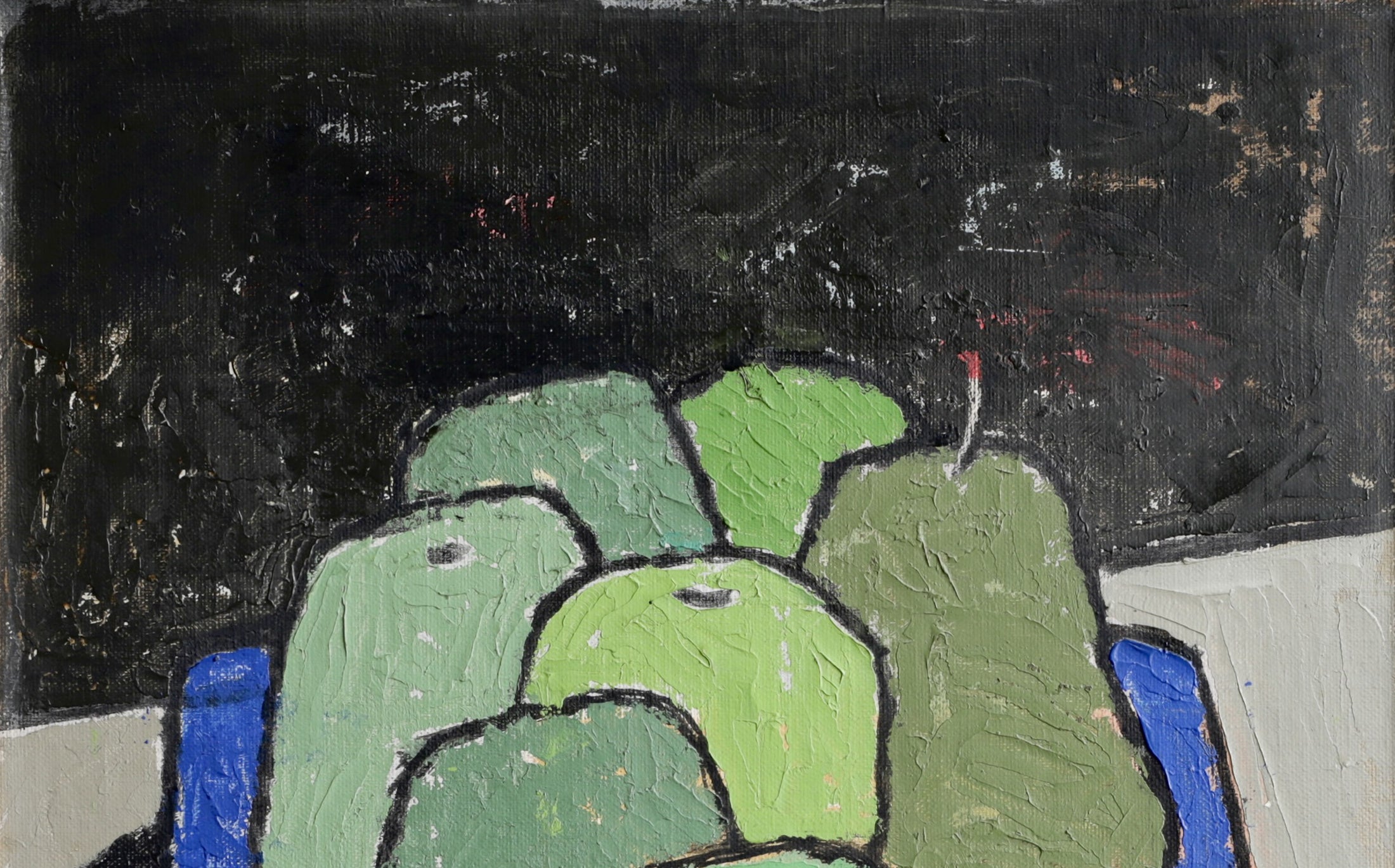 Vintage Art Room Mid Century Still Life Oil Painting from Sweden