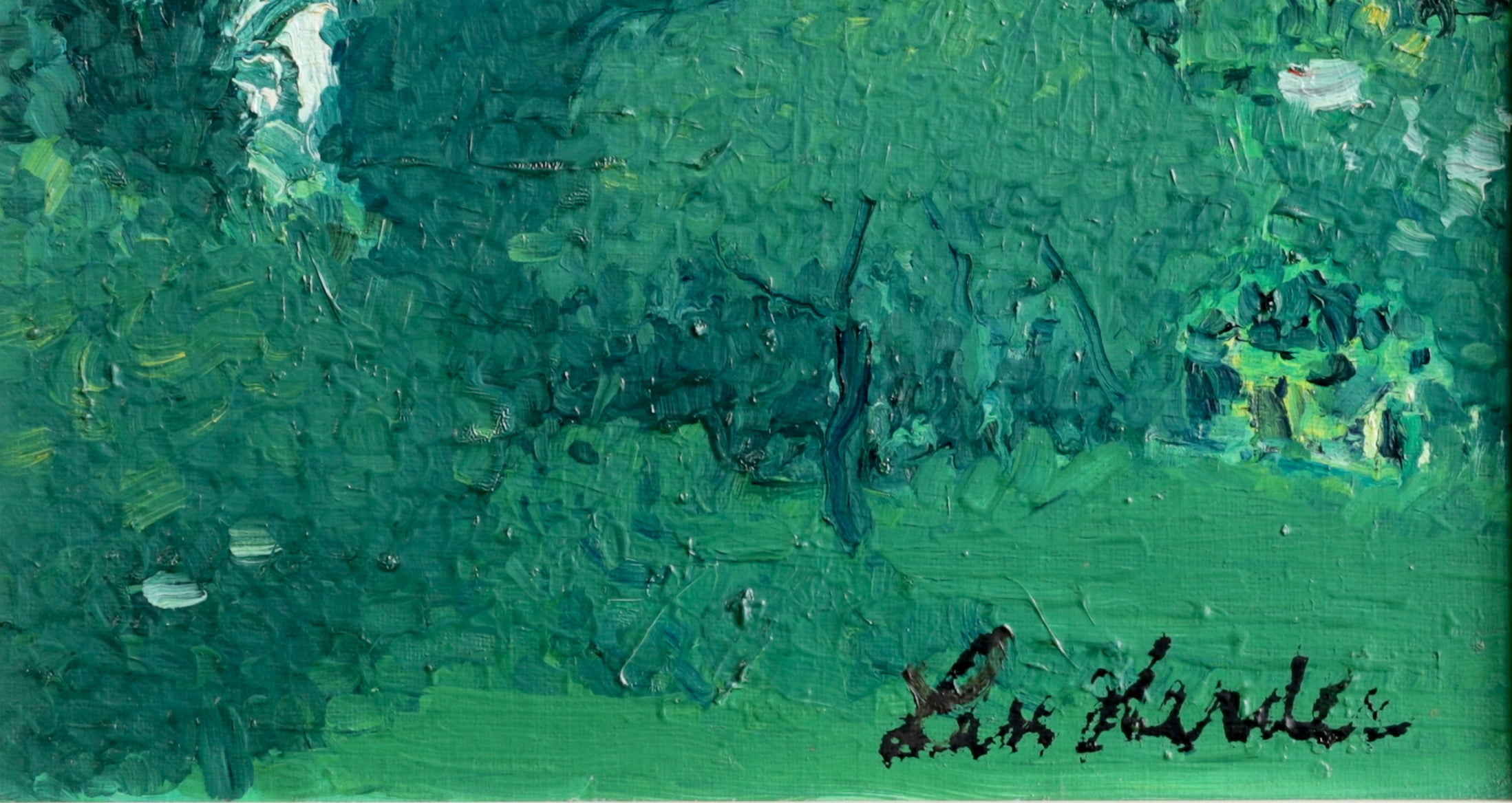 Vintage Original Mid Century Oil Painting Landscape from Sweden