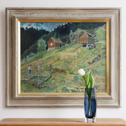 Vintage Art Mid Century Landscape