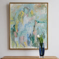 Load image into Gallery viewer, Vintage Original Art Abstract Oil Painting from Sweden
