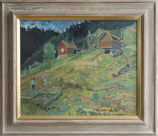 Vintage Art Mid Century Landscape