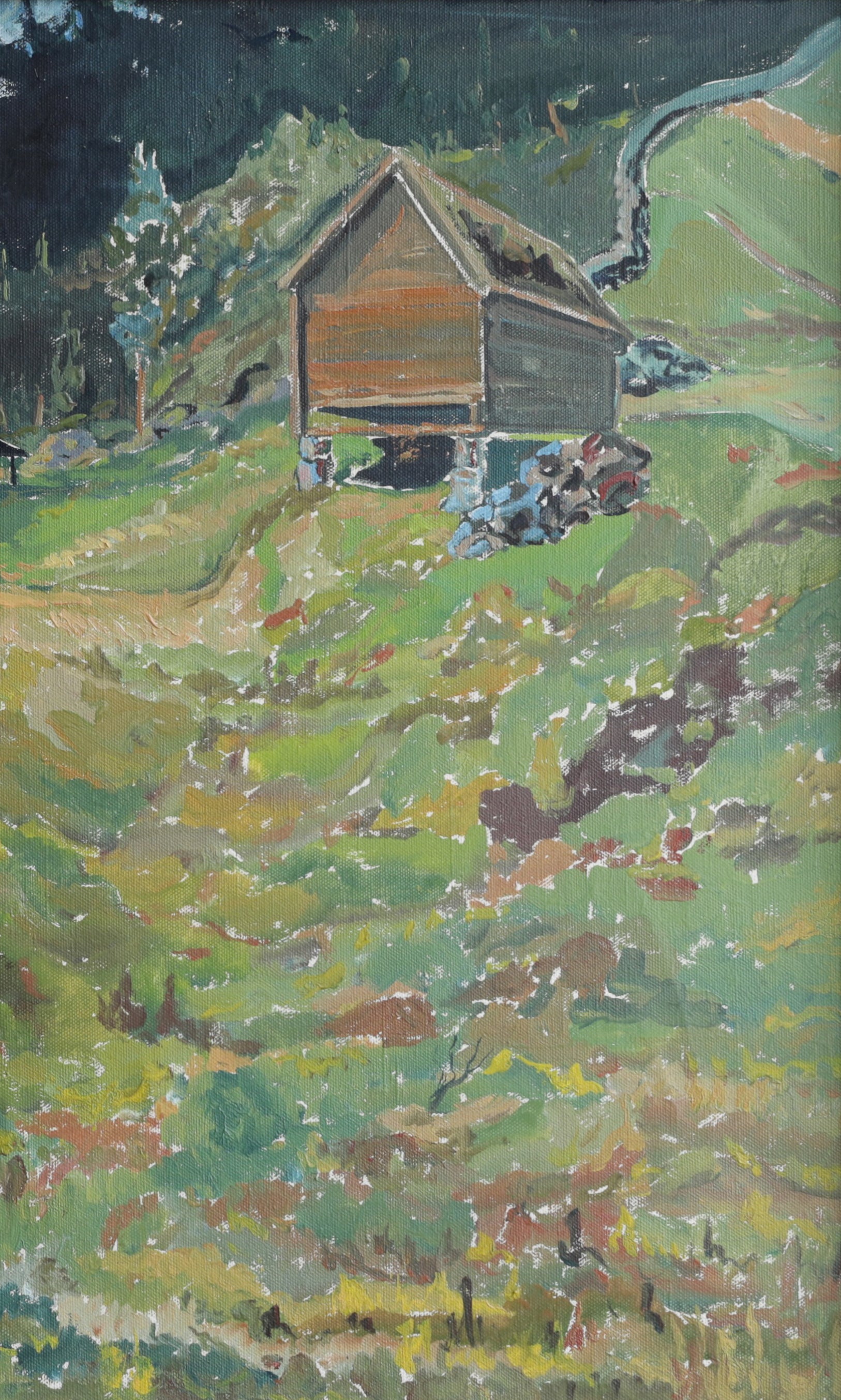Vintage Art Mid Century Landscape