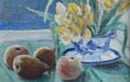 Load image into Gallery viewer, Mid Century Vintage Original Floral Oil Painting from Sweden 1954
