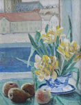 Load image into Gallery viewer, Mid Century Vintage Original Floral Oil Painting from Sweden 1954
