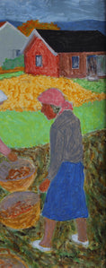 Load image into Gallery viewer, Vintage Mid Century Art Oil Painting from Sweden
