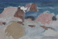 Load image into Gallery viewer, Vintage Mid Century Coastal Oil Painting from Sweden 1946
