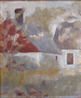 Load image into Gallery viewer, Vintage Art Original Farmhouse Oil Painting from Sweden 1930
