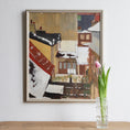Load image into Gallery viewer, Vintage Mid Century Original Winter Cityscape from Sweden 1961
