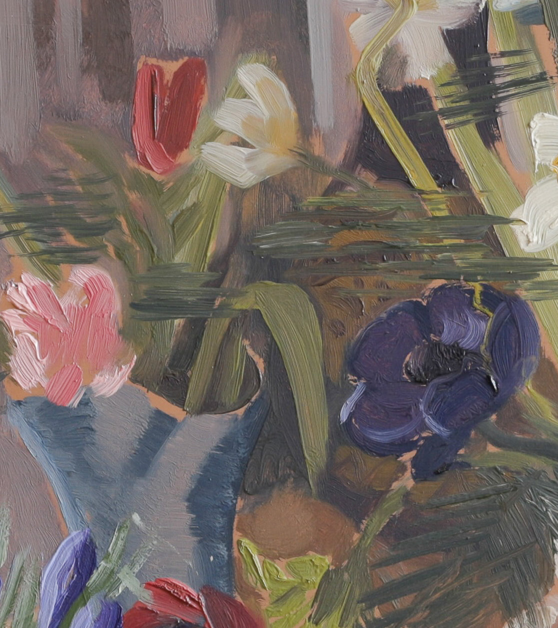 Vintage Art Interior Mid Century Oil Painting From Sweden