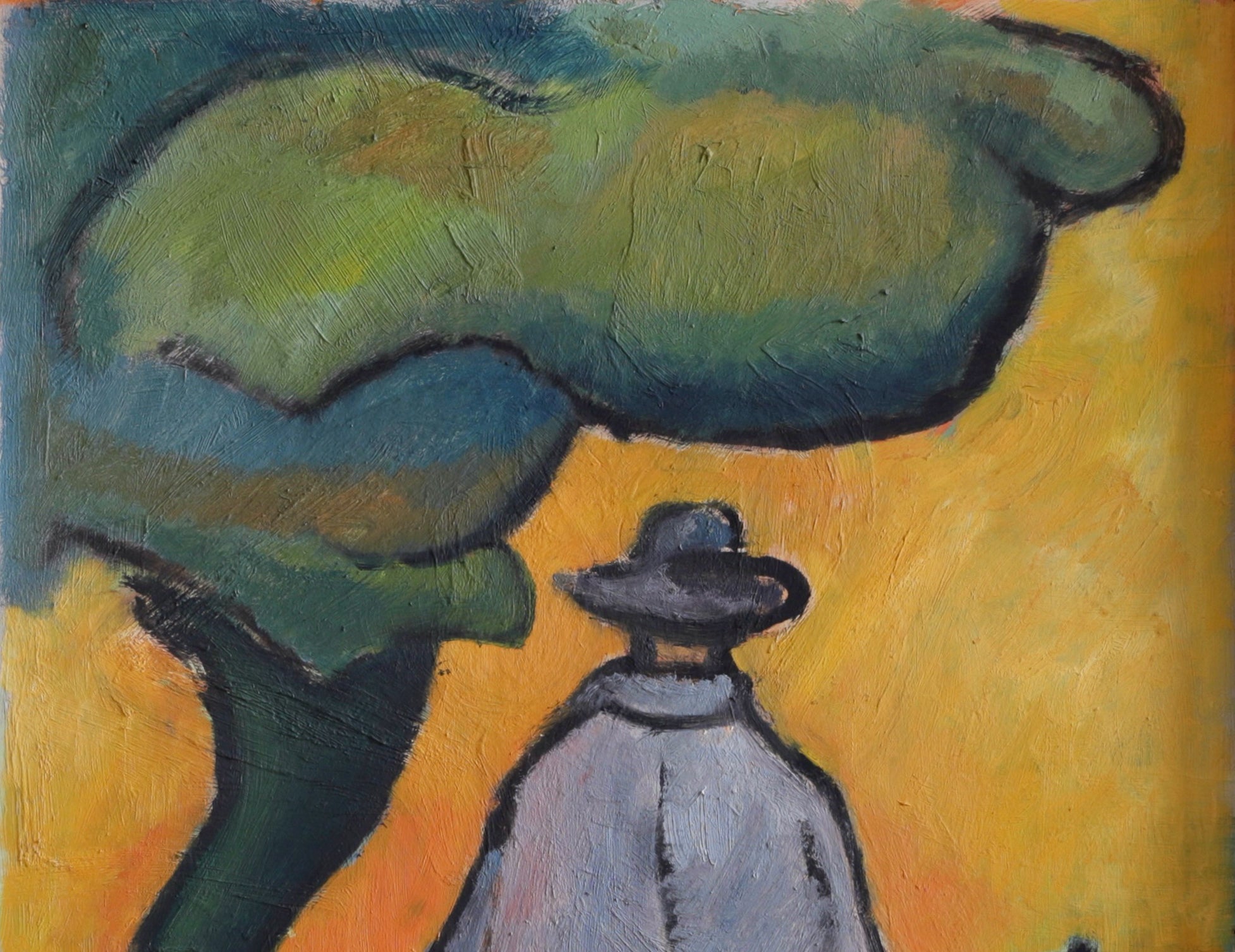 Original Mid Century Original Horse Oil Painting from Sweden