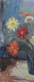 Load image into Gallery viewer, Vintage Art Still Life Original Floral Oil Painting From Sweden
