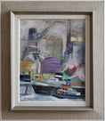 Load image into Gallery viewer, Original Vintage Art Harbor Oil Painting From Sweden
