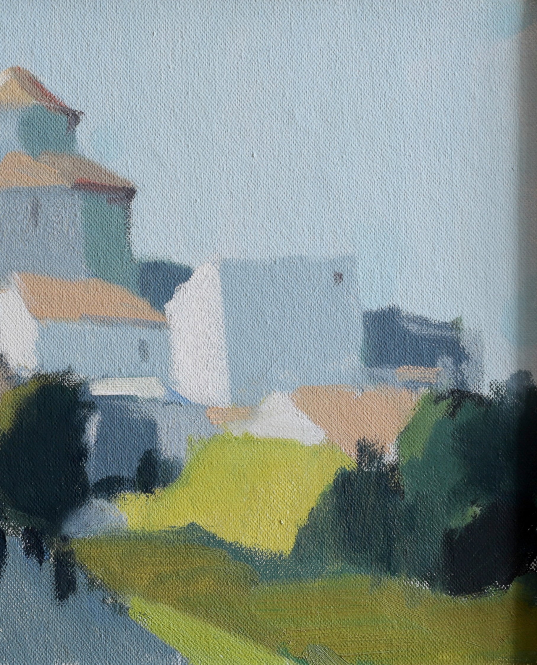 Vintage Original Landscape Oil Painting from Sweden