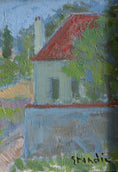 Load image into Gallery viewer, Vintage Mid Century Art Original Landscape Oil Painting from Sweden
