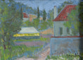 Load image into Gallery viewer, Vintage Mid Century Art Original Landscape Oil Painting from Sweden
