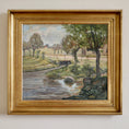Load image into Gallery viewer, Vintage Art Room Original Landscape Oil Painting From Sweden
