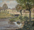 Load image into Gallery viewer, Vintage Art Room Original Landscape Oil Painting From Sweden
