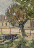 Load image into Gallery viewer, Vintage Art Room Original Landscape Oil Painting From Sweden
