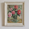 Load image into Gallery viewer, Original Mid Century Still Life Oil Painting Roses from Sweden
