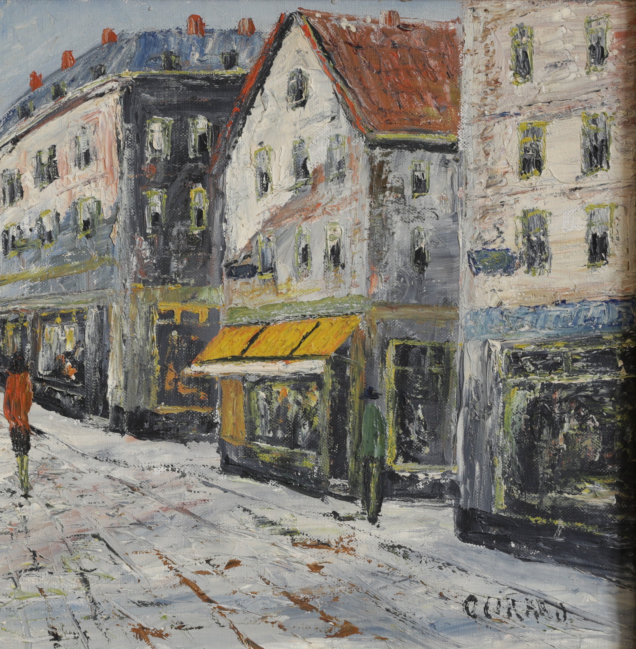 Mid Century Vintage Original Streetscape from Sweden