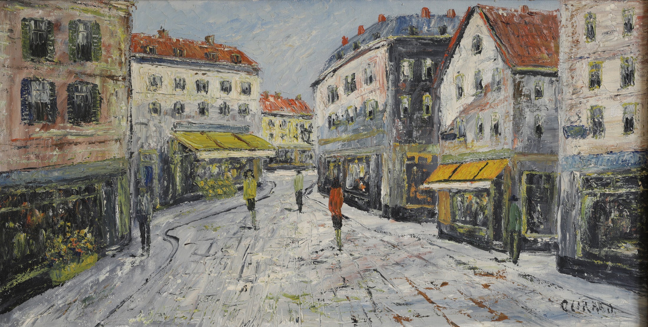 Mid Century Vintage Original Streetscape from Sweden