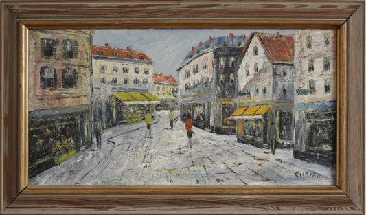 Mid Century Vintage Original Streetscape from Sweden