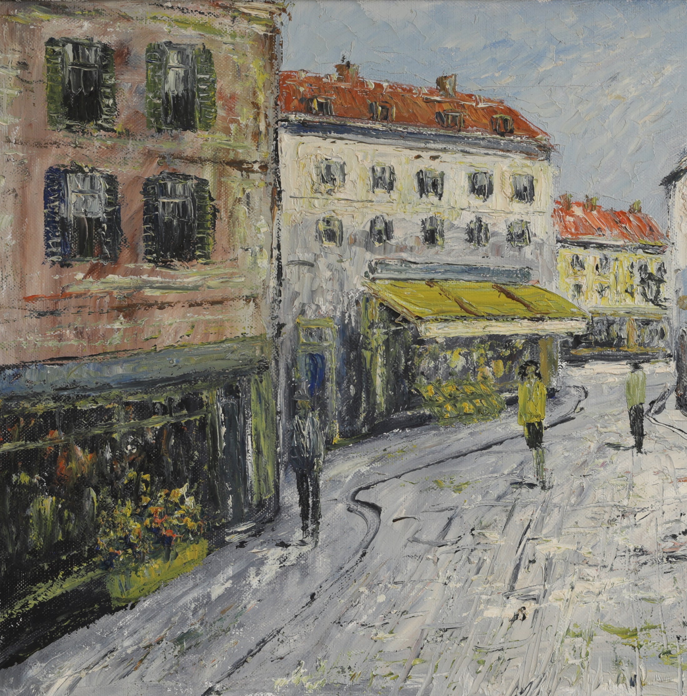 Mid Century Vintage Original Streetscape from Sweden