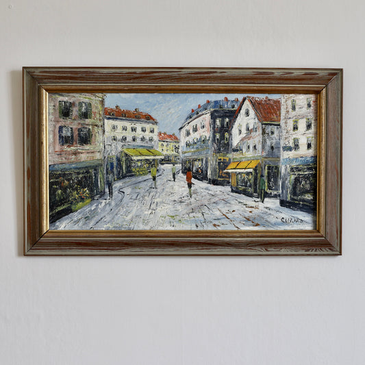 Mid Century Vintage Original Streetscape from Sweden