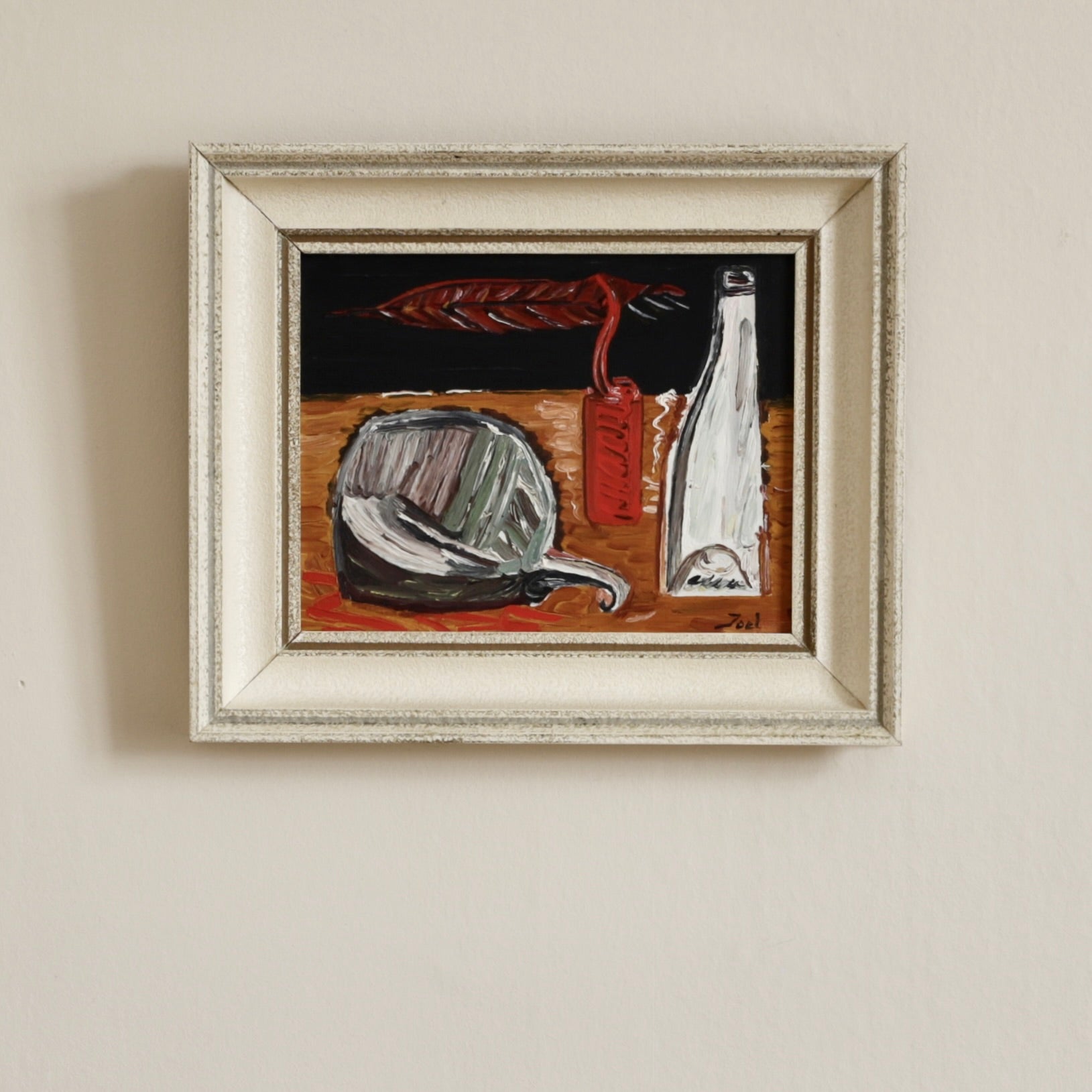 Vintage Art Mid Century Original Still Life from Sweden