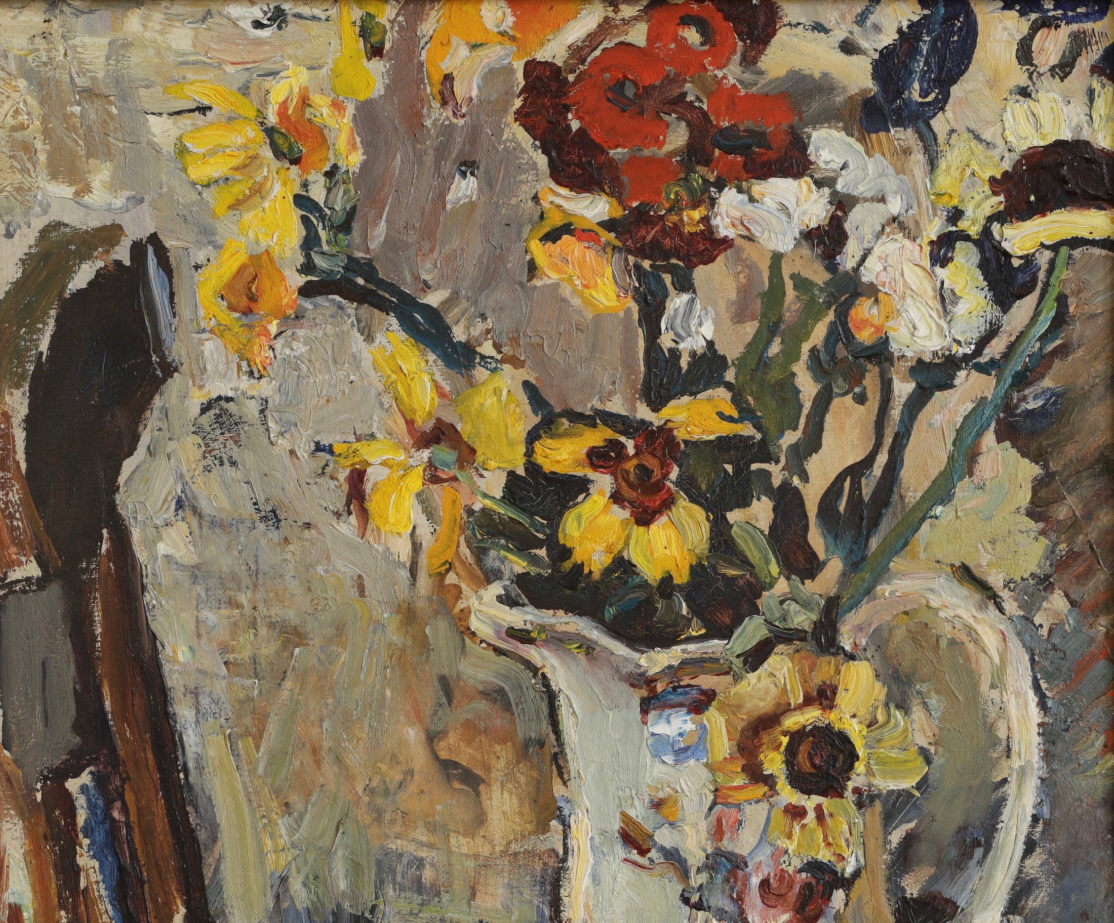 Mid Century Still Life Oil Painting from Sweden