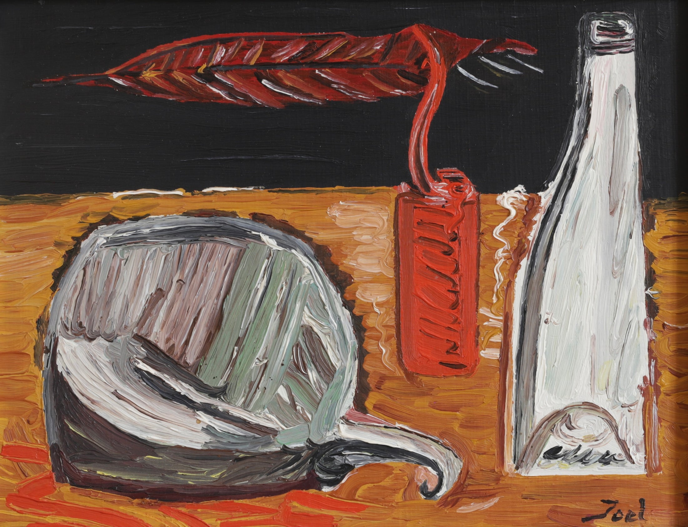 Vintage Art Mid Century Original Still Life from Sweden