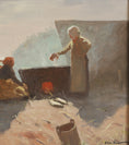 Load image into Gallery viewer, Vintage Mid Century Coastal Oil Painting from Sweden
