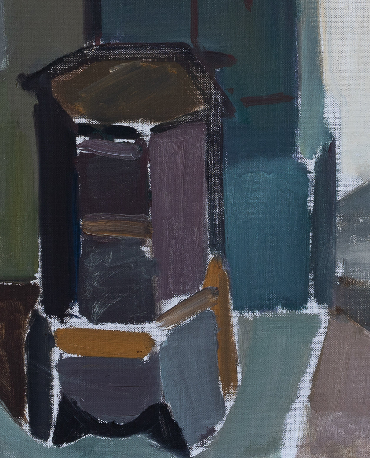 Original Vintage Art Interior Oil Painting from Sweden