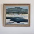 Load image into Gallery viewer, Mid Century Vintage Original Winterscape Oil Painting from Sweden
