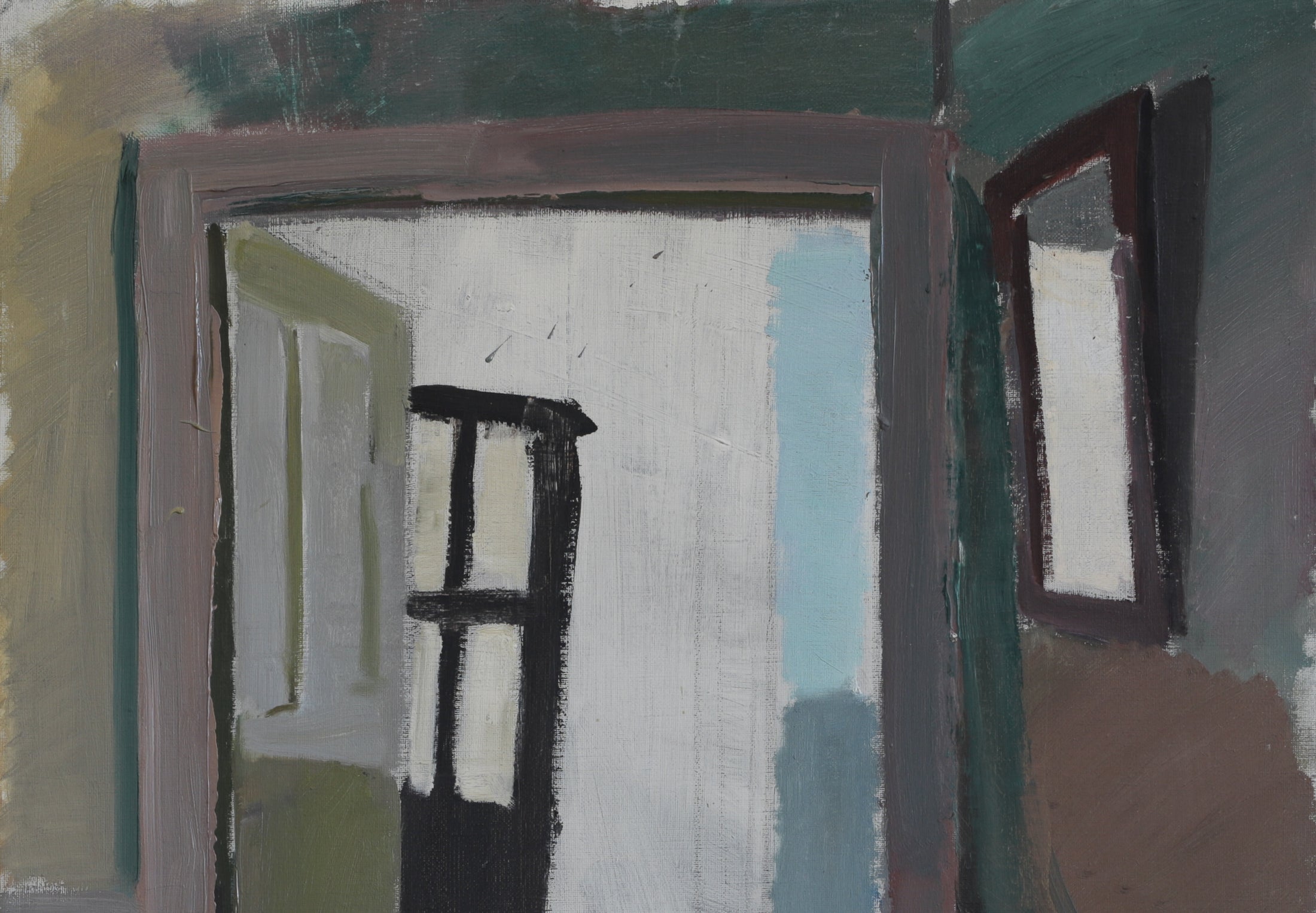 Vintage Art Interior Mid Century Oil Painting From Sweden