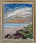 Load image into Gallery viewer, Vintage Art Sweden Original Coastal Oil Painting
