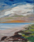Load image into Gallery viewer, Vintage Art Sweden Original Coastal Oil Painting
