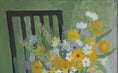 Load image into Gallery viewer, Large 1940's Original Vintage Art Floral Oil Painting from Europe
