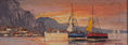 Load image into Gallery viewer, Vintage Art Room Mid Century Harbor Oil Painting from Sweden
