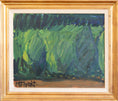 Load image into Gallery viewer, Original 1950's Mid Century Abstract Landscape Oil Painting from Sweden
