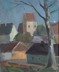 Load image into Gallery viewer, Original Oil Painting Vintage Art Mid Century Sweden

