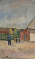 Load image into Gallery viewer, Vintage Art Original Swedish Coastal Oil Painting

