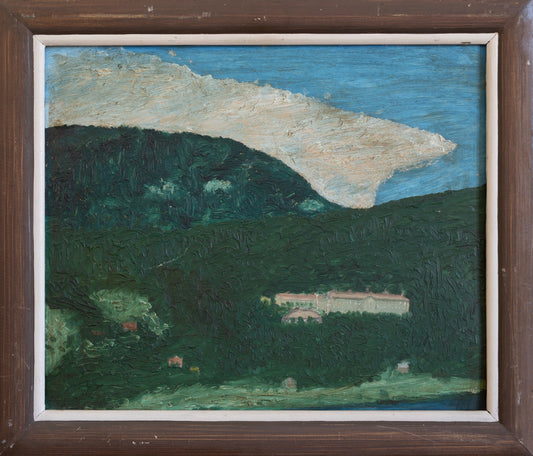 Vintage Art Original Mid Century Original Landscape from Sweden