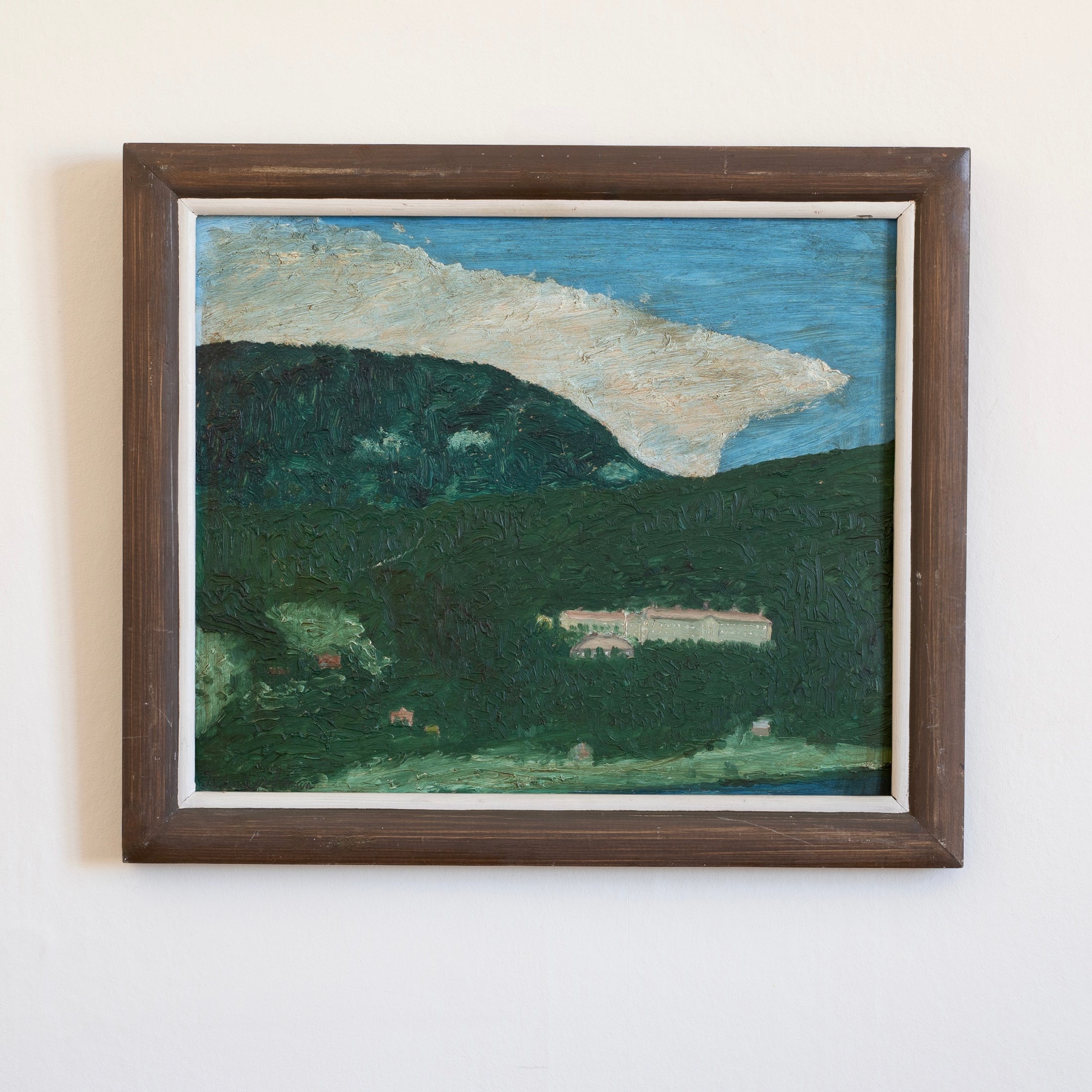 Vintage Art Original Mid Century Original Landscape from Sweden