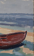 Load image into Gallery viewer, Mid Century Original Coastal Oil Painting Vintage Art from Sweden
