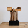 Load image into Gallery viewer, Vintage Mid Century Original Abstract Bronze Sculpture
