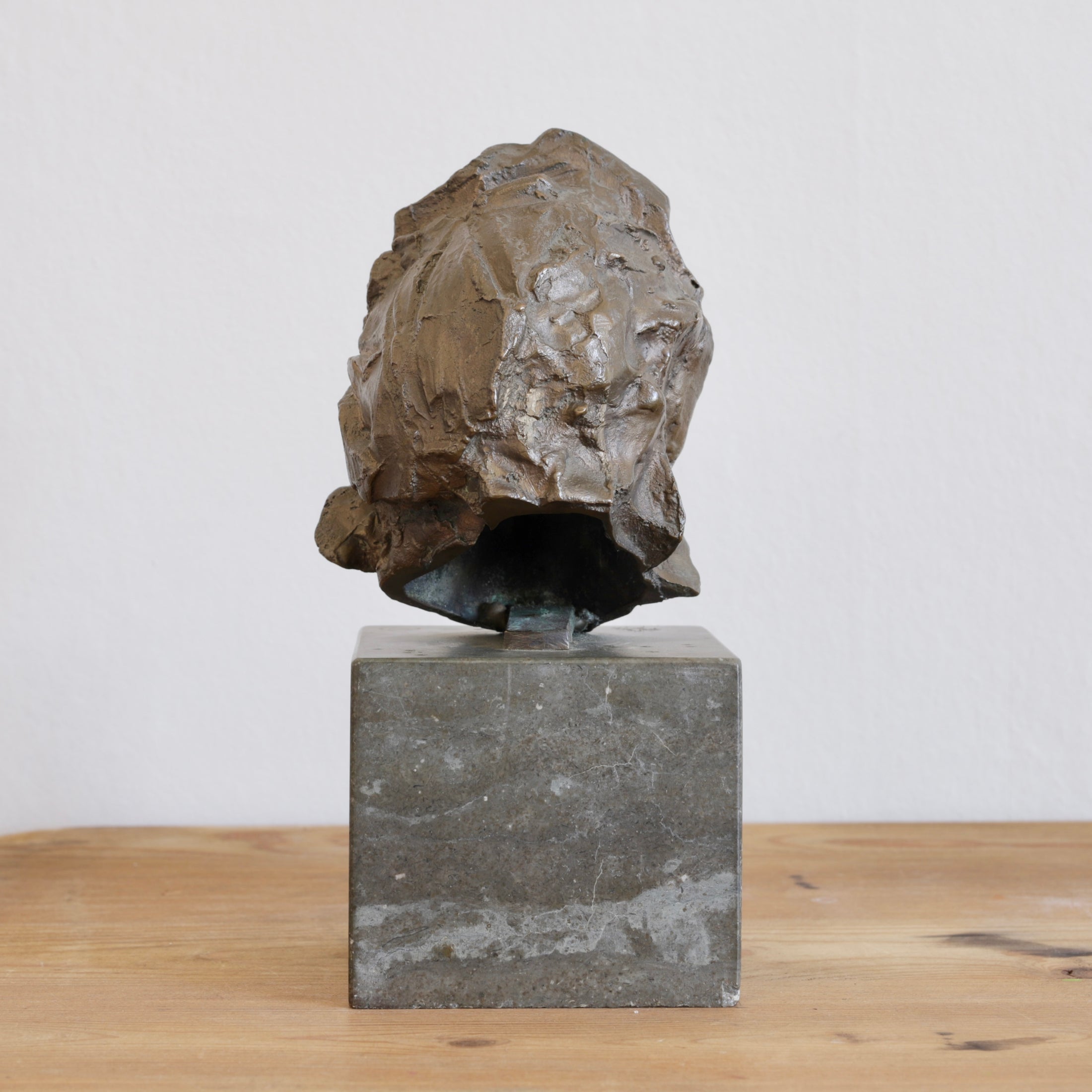 Mid Century Modern Expressive Bronze Bust