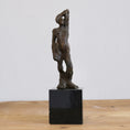 Load image into Gallery viewer, Pair of Mid Century Bronze Figurative Sculptures from Sweden
